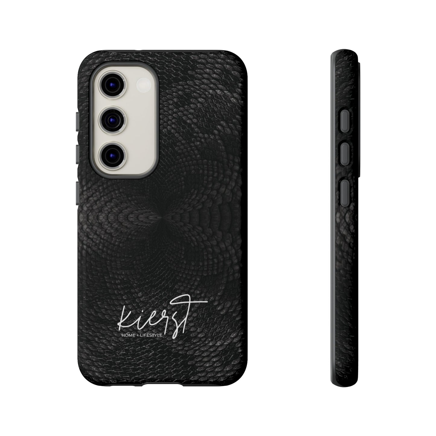 Black + Grey Snake Print Samsung Galaxy Phone Case