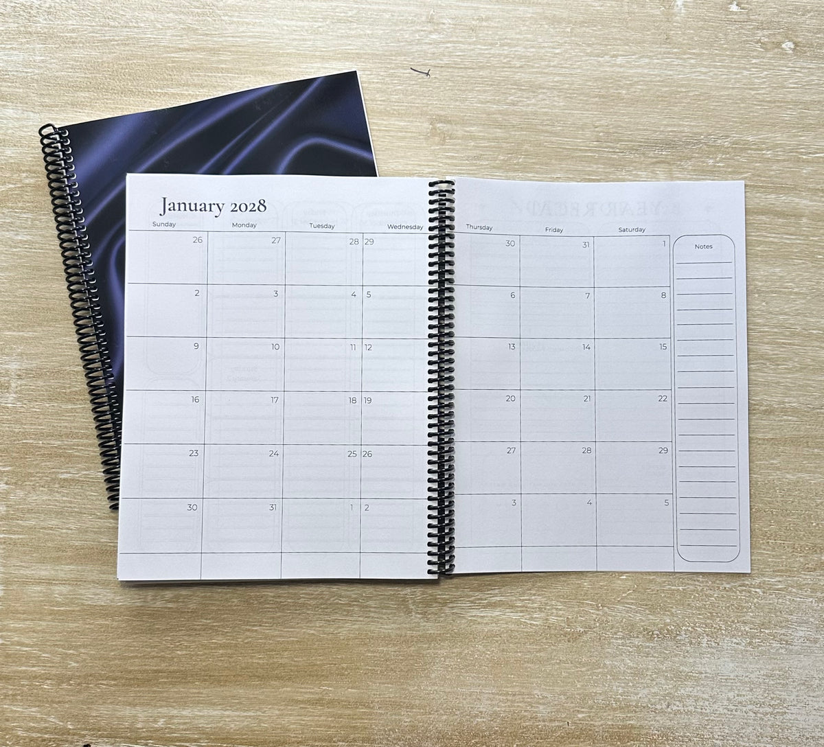 2027 Navy Silk Lifestyle Planner