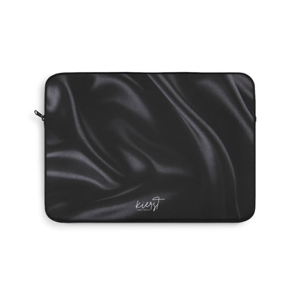Black Silk Print Laptop Sleeve