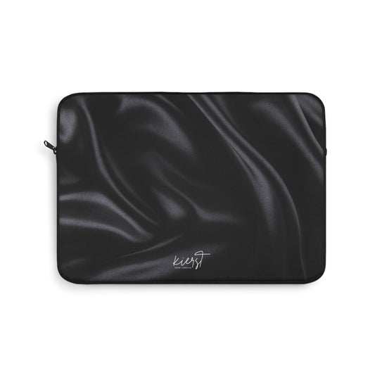 Black Silk Print Laptop Sleeve
