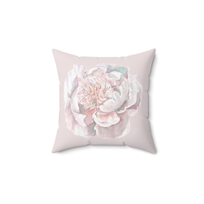 Peony Watercolor Pillow – Blush on Blush Design