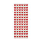 Printed Red Bows on Bone Gift Wrapping Paper