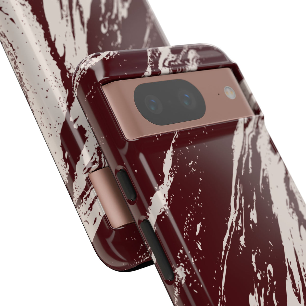 Cream Marble on Signature Velvet Noir Google Pixel Phone Case