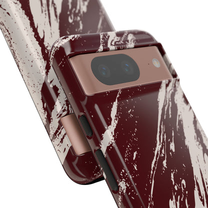 Cream Marble on Signature Velvet Noir Google Pixel Phone Case