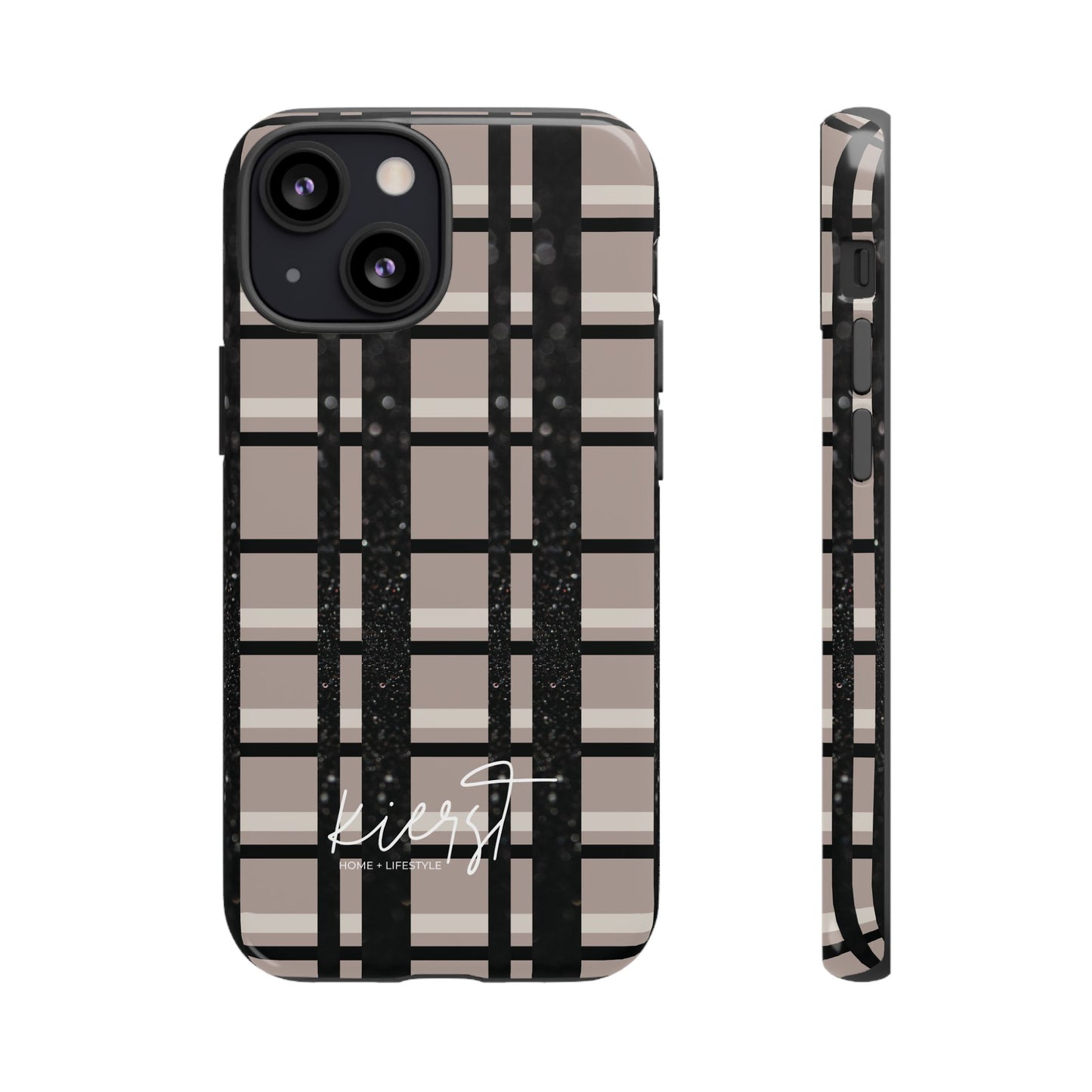 Elevated Neutrals Plaid iPhone Case | Classic Pattern, Modern Contrast