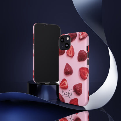 Strawberries iPhone Case | A Sweet Statement Rooted in Soft Luxury
