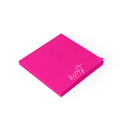 kierst Signature Hot Pink Post-it® Note Pad | Vibrant Sticky Notes for Bold Desks