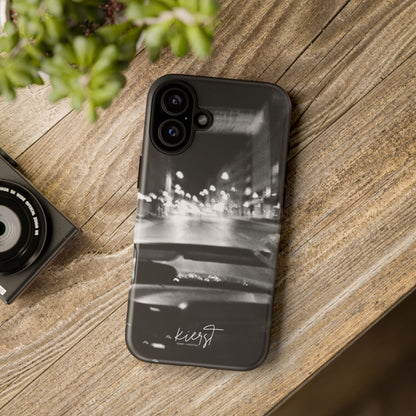 Faded Summer Nights iPhone Case | A Cinematic Blur of City Lights and Nostalgia