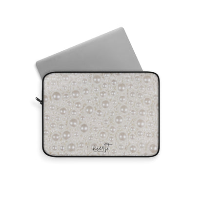 Various Pearls Laptop Sleeve | Glam Neutrals for Elevated Workspaces