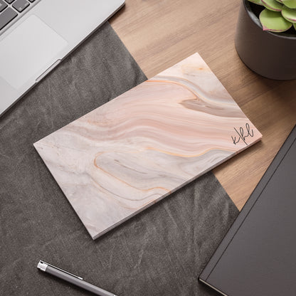 Blush Swirl Marble Post-it® Note Pad | Soft Pink Marble-Inspired Sticky Notes for Chic Desks