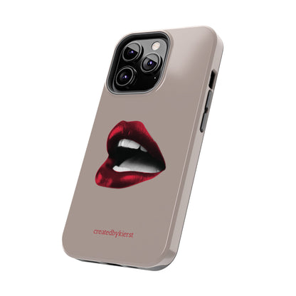 Vintage Newspaper Red Lips iPhone Case