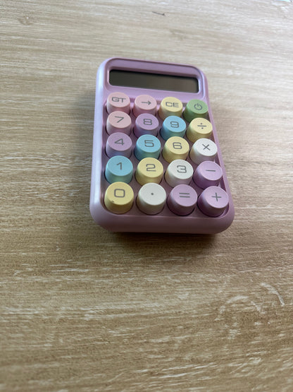 Small + Medium Colorful Desk Calculator