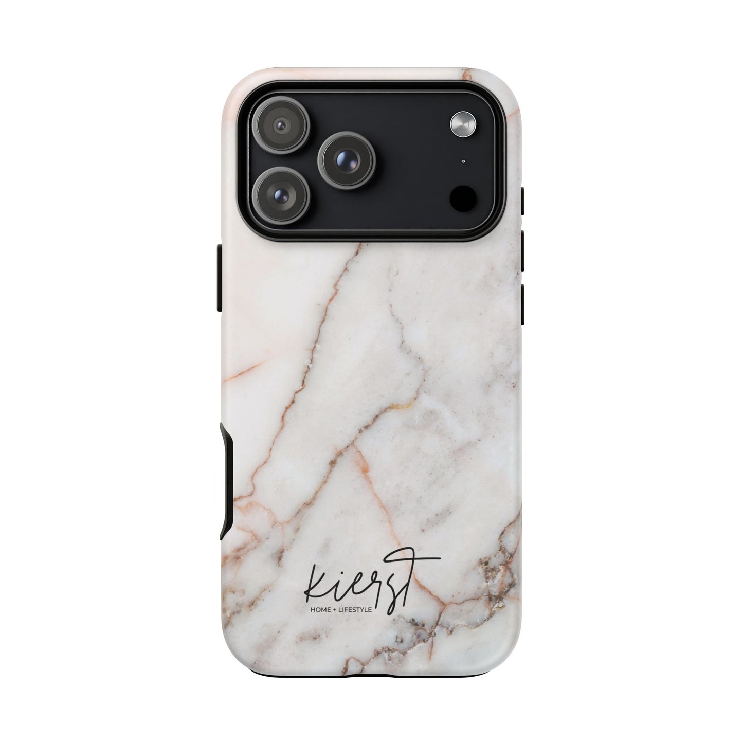 Warm White Marble iPhone Case