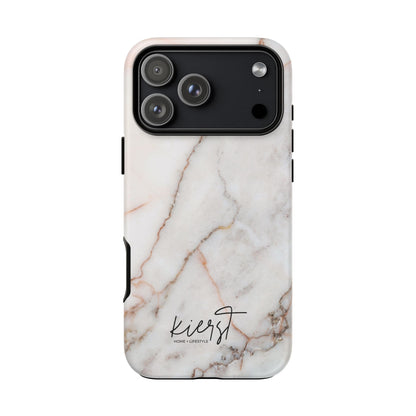 Warm White Marble iPhone Case