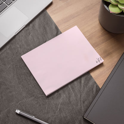 Signature Pink Post-it® Note Pad | Soft Blush Pink Sticky Notes for Everyday Luxury