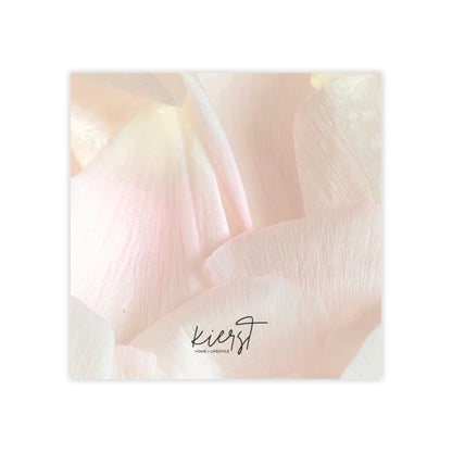 Iridescent Petals Post-it® Note Pad | Soft Pink Floral Sticky Notes for Elegant Everyday Reminders