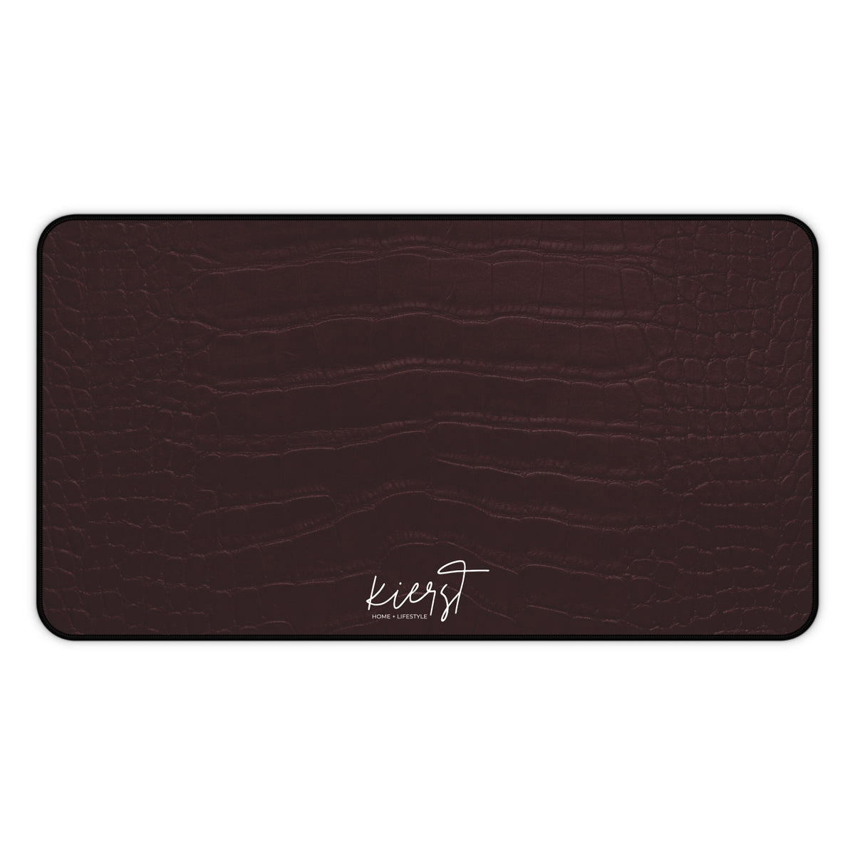 Signature Velvet Noir Crocodile Print Desk Mat