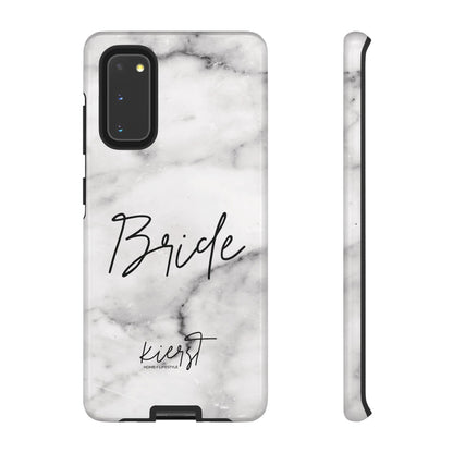 Bride Lived-In White and Grey Marble Samsung Galaxy Phone Case