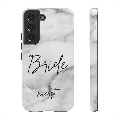 Bride Lived-In White and Grey Marble Samsung Galaxy Phone Case