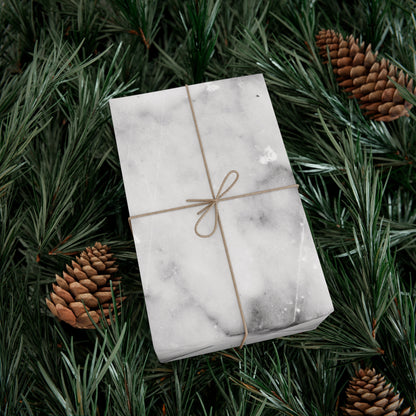 Lived-In Grey Marble Gift Wrapping Paper