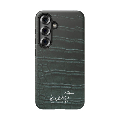 Emerald Crocodile Print Samsung Galaxy Case