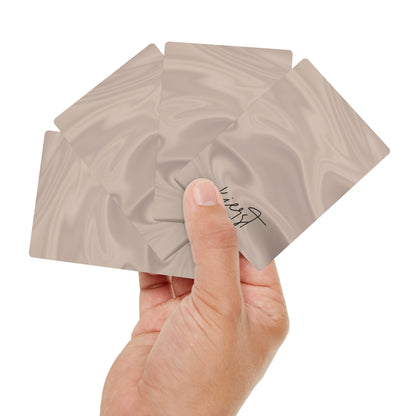 Taupe Dunes Poker Playing Cards