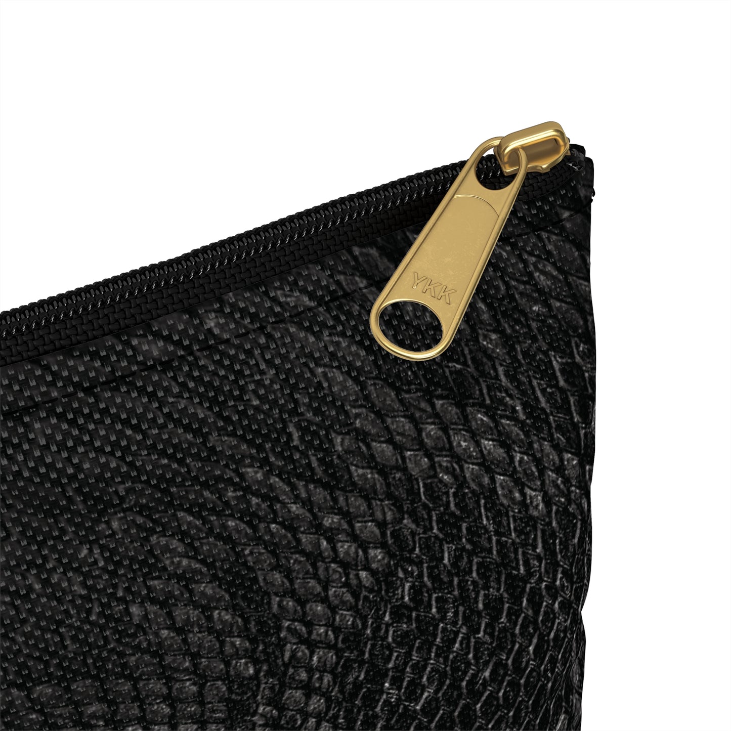 Black + Grey Snake Print Accessory Pouch