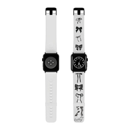 Black Bow Apple Watch Band – Classic Bows, Clean Contrast