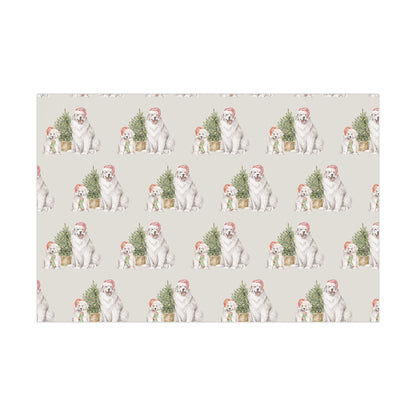 Christmas Dogs Gift Wrapping Paper