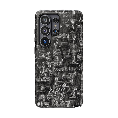 Grey Tweed Print Samsung Galaxy Phone Case