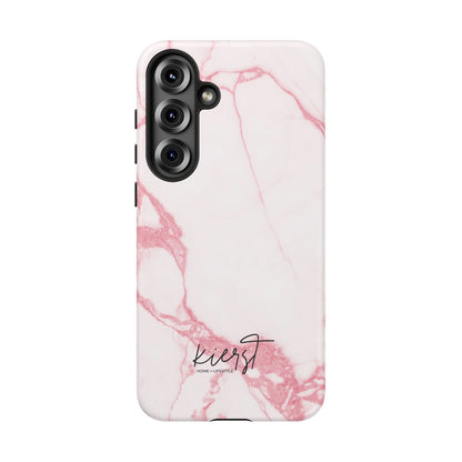 Pink & White Marble Samsung Galaxy Phone Case