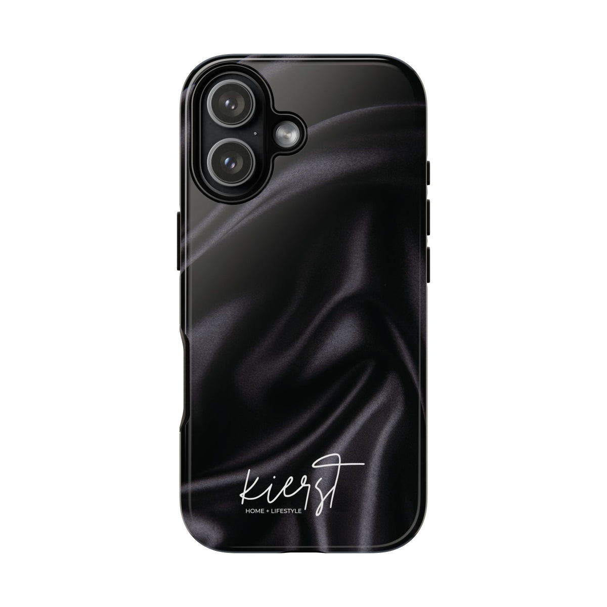 Black Silk Print iPhone Case