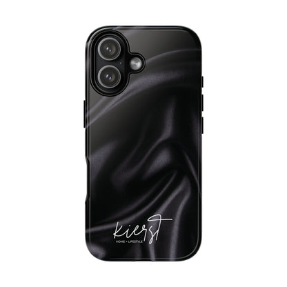 Black Silk Print iPhone Case