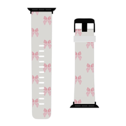 Multiple Pink Bows Apple Watch Band