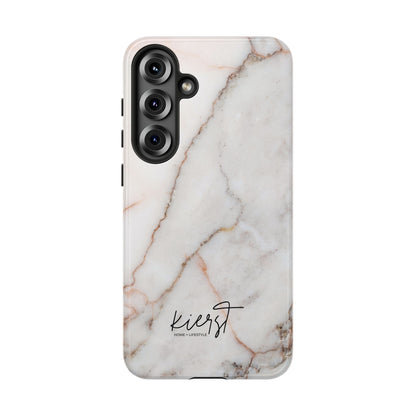 Warm White Marble Samsung Galaxy Phone Case