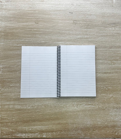 Pink + Signature Velvet Noir Stripes Notebook