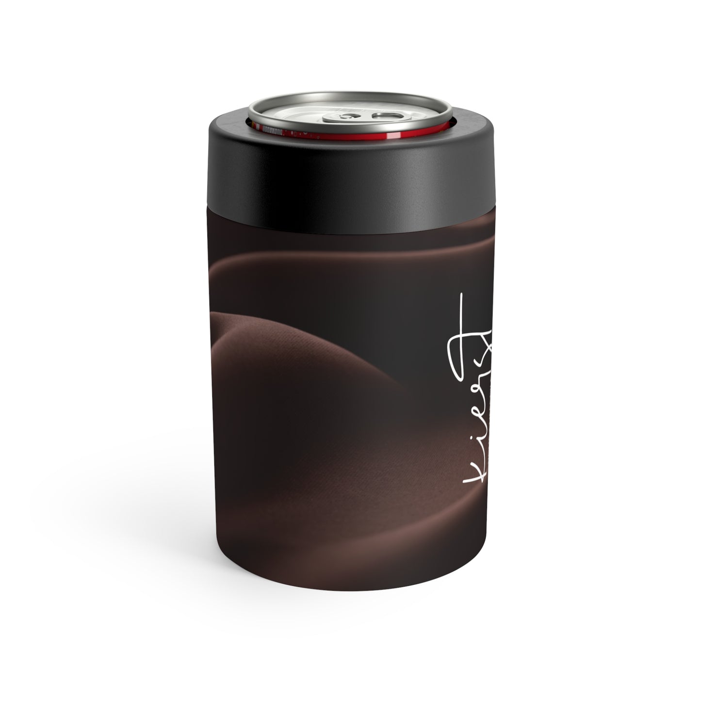Chocolate Silk Can Holder | Quiet Luxury in Hand