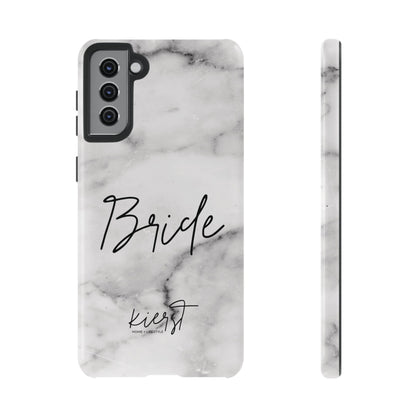 Bride Lived-In White and Grey Marble Samsung Galaxy Phone Case