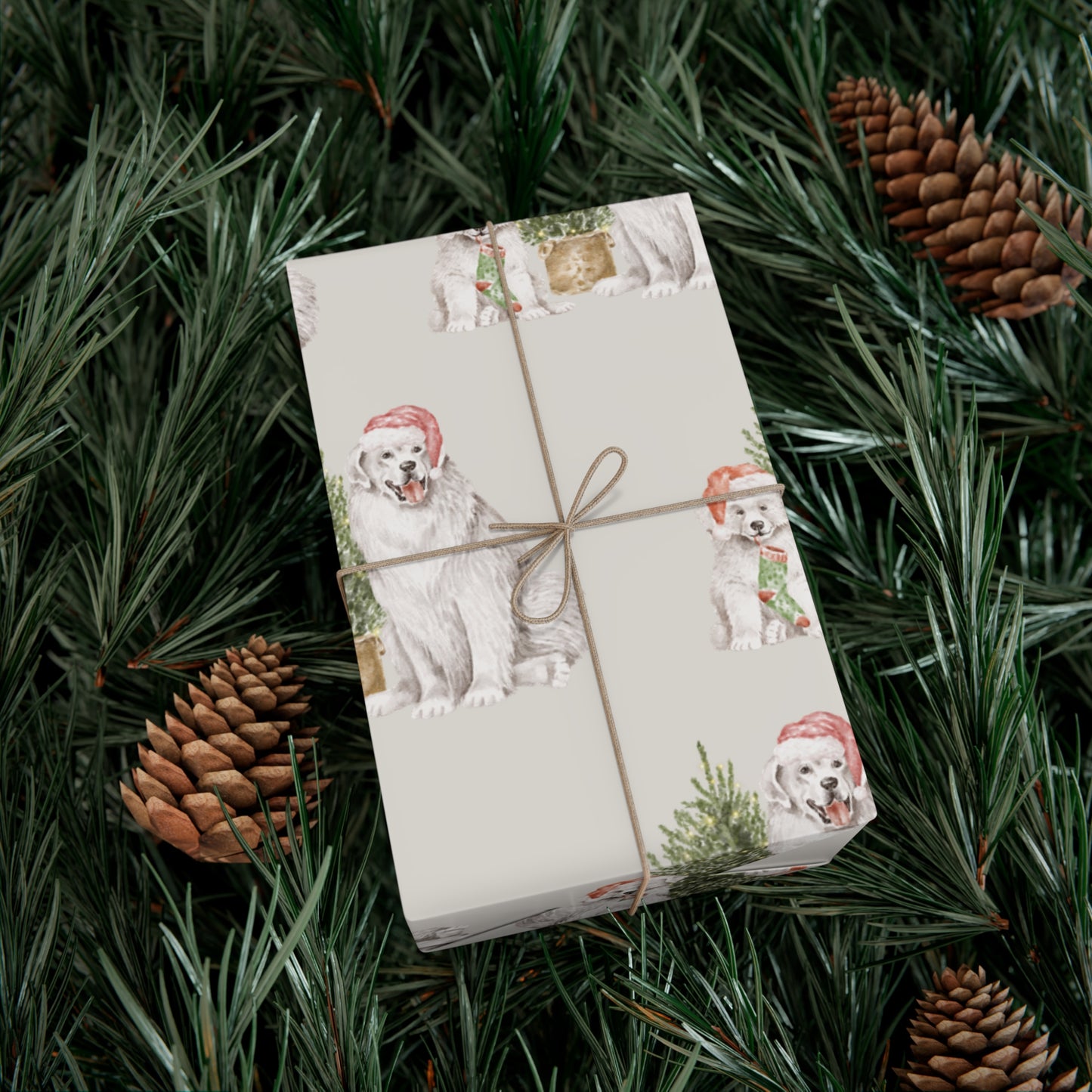 Christmas Dogs Gift Wrapping Paper