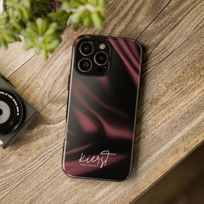 Signature Velvet Noir Silk Print iPhone Case