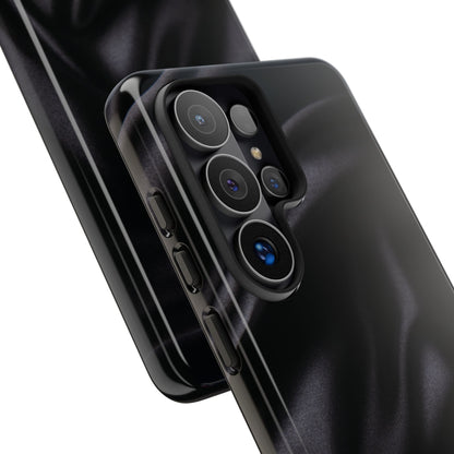 Black Silk Print Samsung Galaxy Phone Case