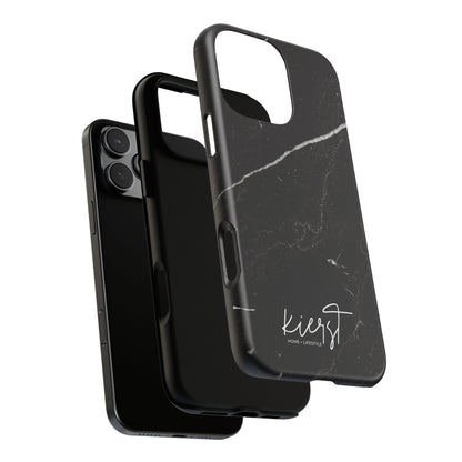 Black Marble iPhone Case