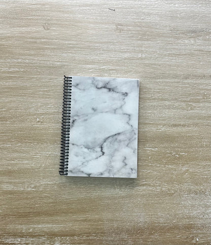 Lived-In Grey Marble Notebook