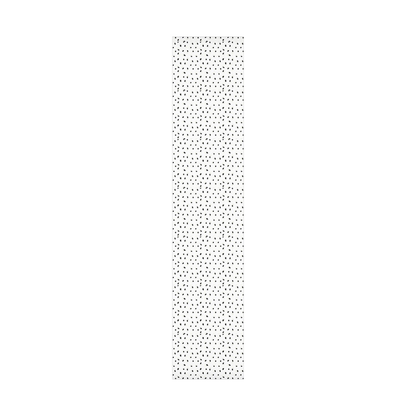 Black and Cream Spots on White Gift Wrapping Paper