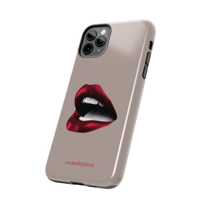 Vintage Newspaper Red Lips iPhone Case