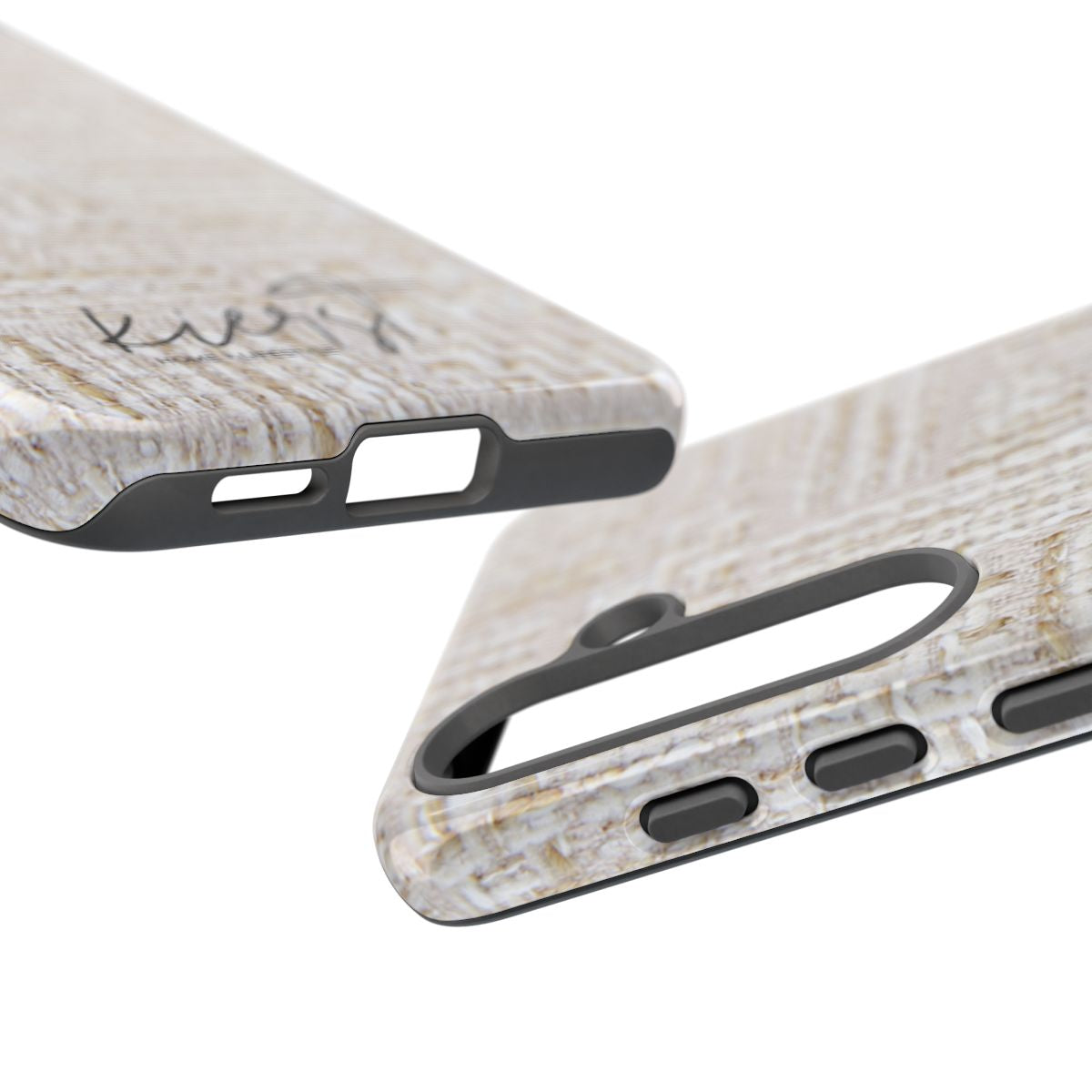 Cream + Gold Tweed Print Samsung Galaxy Phone Case