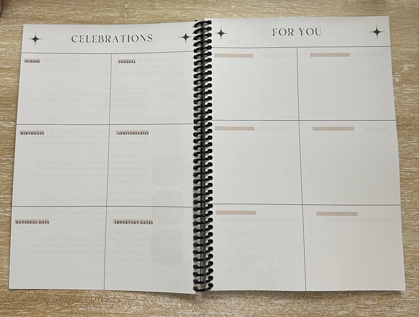 Academic Year Planner Lived-In Grey Marble