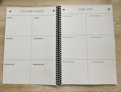 Academic Year Planner Lived-In Grey Marble
