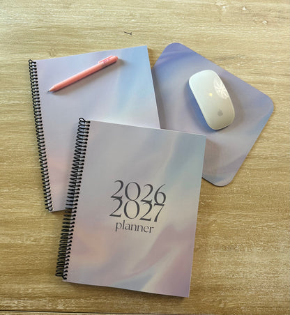2026 - 2027 Lilac Marble Mid Year Lifestyle Planner