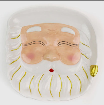White Santa Platter